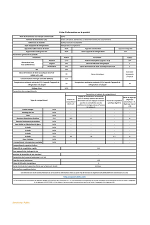 Réfrigérateur congélateur en bas Beko BCNA275E41SN - Encastrable 178 cm