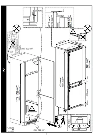 Réfrigérateur congélateur en bas Beko BCNA275E41SN - Encastrable 178 cm