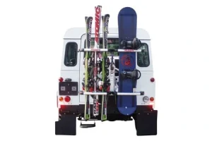 Voiture GENERIQUE FABBRI Porte-ski et snowboard Gringo Sky et Board pour véhicules tout terrain avec roue de secours arrière