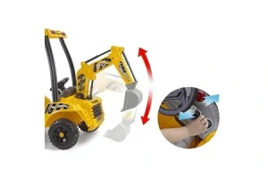 Véhicule électrique pour enfant PicWic Toys Pelleteuse enfant Super Digger 12V - jaune - FEBER - avec pelle