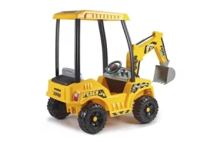 Véhicule électrique pour enfant PicWic Toys Pelleteuse enfant Super Digger 12V - jaune - FEBER - avec pelle