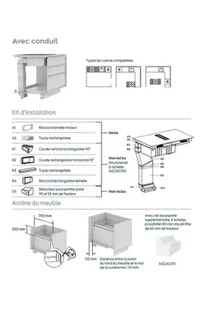 Electrolux KCC84450 + HOTTE INTÉGRÉE