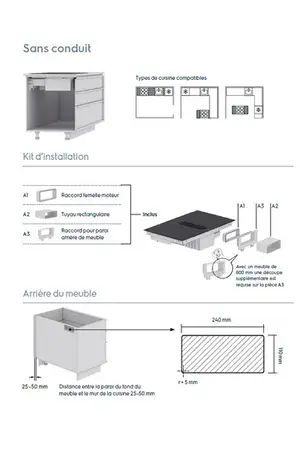 Electrolux KCC84450 + HOTTE INTÉGRÉE