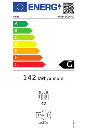 Cave multi-températures Haier HWS42GDAU1