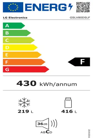 Réfrigérateur américain Lg GSLV80DSLF