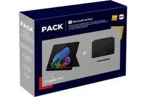 PC Hybride / PC 2 en 1 Microsoft PACK FNAC-DARTY SURFACE PRO 13" OLED - COPILOT+ PC - SNAPDRAGON X ELITE - 16GO RAM 512GO SSD - NOIR (2024) + SIGNATURE KEYBOARD POUR SURFACE PRO + STYLET SURFACE SLIM PEN 2 - NOIR