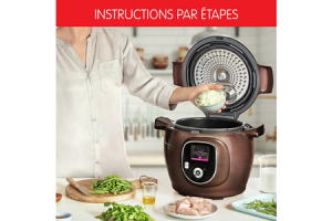 Mijoteur Moulinex Cookeo+ multicuiseur intelligent, 150 recettes preprogrammees CE851910