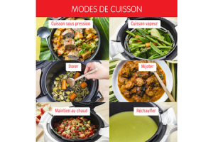 Mijoteur Moulinex Cookeo+ multicuiseur intelligent, 150 recettes preprogrammees CE851910