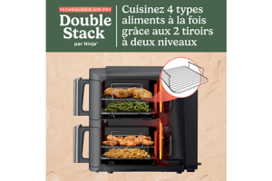 Friteuse sans huile Ninja sans huile Double Stack DualZone SL400EU