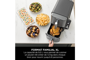 Friteuse sans huile Ninja sans huile Double Stack DualZone SL400EU