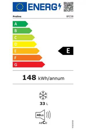 Congélateur bar Proline BFZ38