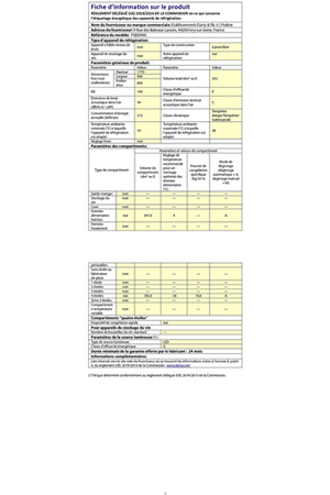 Réfrigérateur américain Proline PSBS94IX