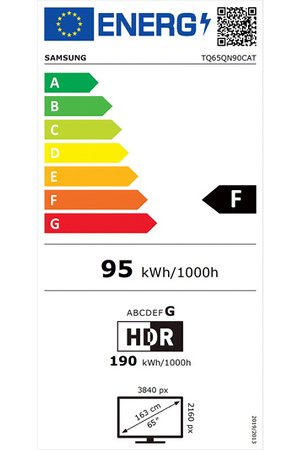 TV LED Samsung TQ65QN90C 100hz Neo QLED Anti-reflets 165cm