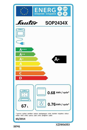 Four encastrable Sauter SOP2434X