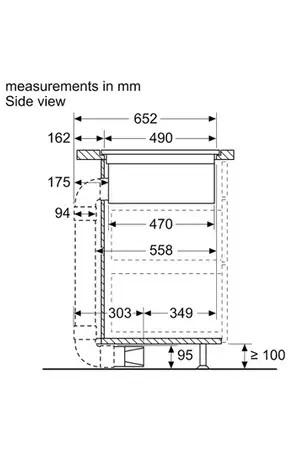 Siemens ED711FQ15E + HOTTE INTÉGRÉE