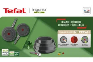 Poele / sauteuse Tefal SET POELES 24/28 CM + 1 POIGNEE AMOVIBLE GRIS HIPPO PREMIUM INGENIO RENEW INDUCTIONL2629202