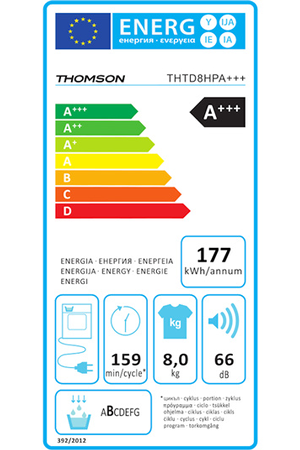 Sèche-linge Thomson THTD8HPA+++