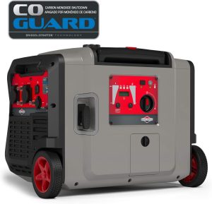 Groupe électrogène à onduleur portable à essence PowerSmart Series Inverter P4500 de Briggs & Stratton, alimentation propre 4500 watts/3700 watts, ultra silencieux et léger