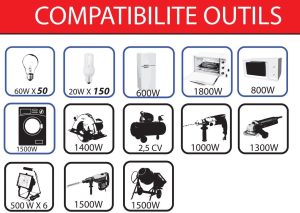 Mecafer 450138 MF3800 Groupe électrogène sur roues 3500 W