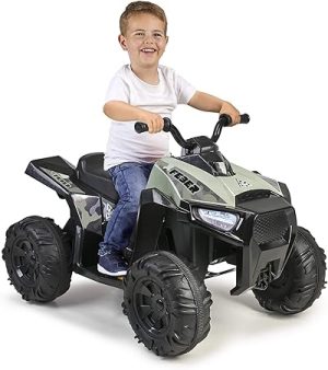 Feber- Drive Autista Quad électrique Enfant, 800012541, Vert, Taglia Unica