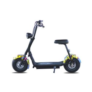 MOOVWAY Mini scooter électrique - Coco Junior - 500W - 48V - 12Ah - Multigraffiti