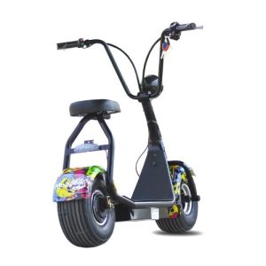 MOOVWAY Mini scooter électrique - Coco Junior - 500W - 48V - 12Ah - Multigraffiti