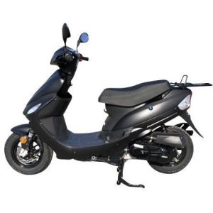 Scooter JORDON (marque française) 50cc LJ50QT-3L - 4 temps - Pneus pluie - Norme EURO4 - Noir