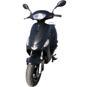 Scooter JORDON (marque française) 50cc LJ50QT-3L - 4 temps - Pneus pluie - Norme EURO4 - Noir