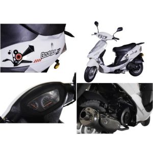 Scooter 50cc 4 temps à injection TAOTAO - - CY50T-6 - SIV inclus (carte grise) - Coloris blanc et gris - EURO4