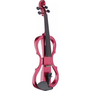 STAGG EVN X-4/4 MRD Pack violon électrique 4/4 rouge - Etui semi-rigide - Casque