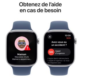 Montre connectée APPLE WATCH Serie 10 46mm Alu/Argent M/L